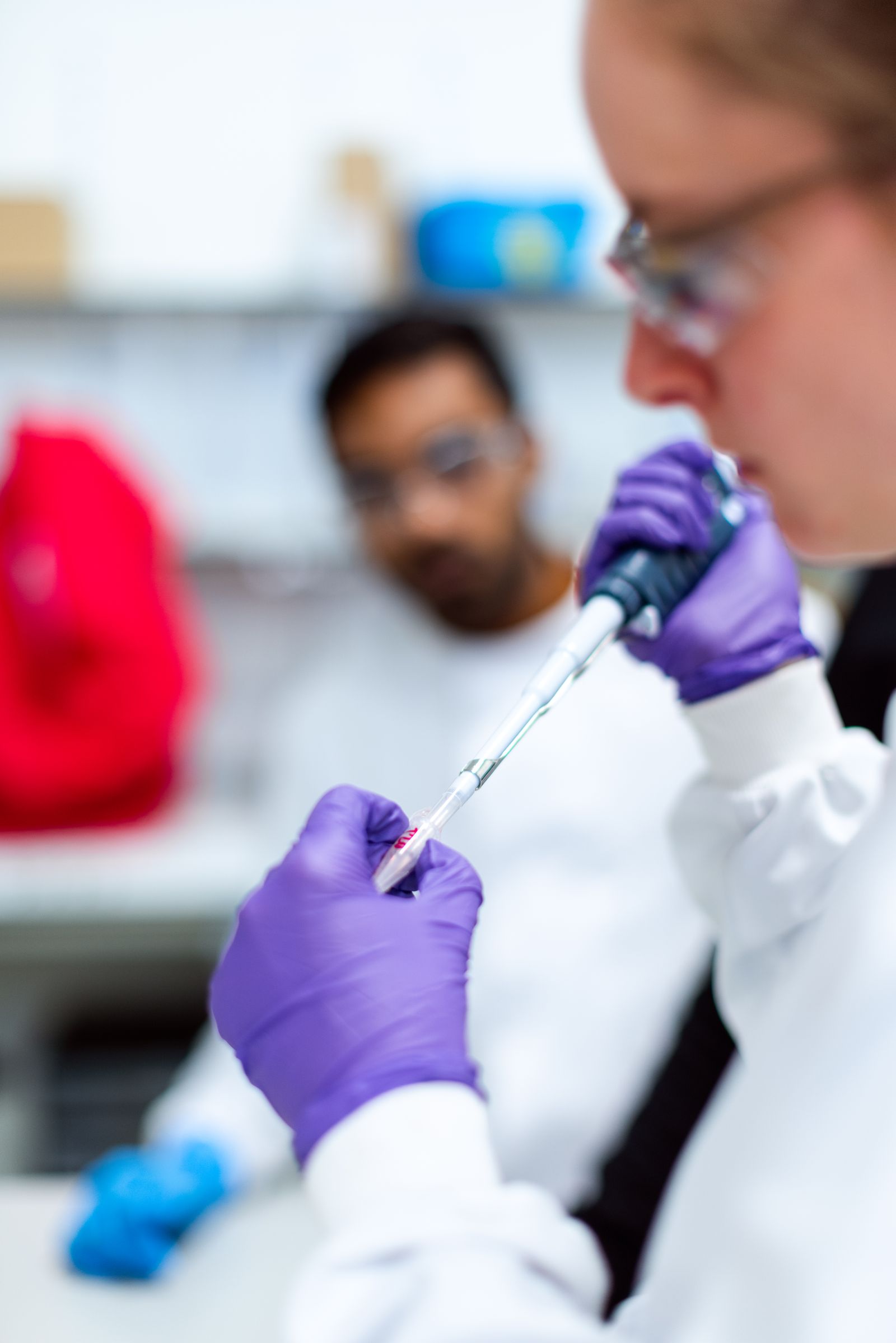 Scientist working in laboratory