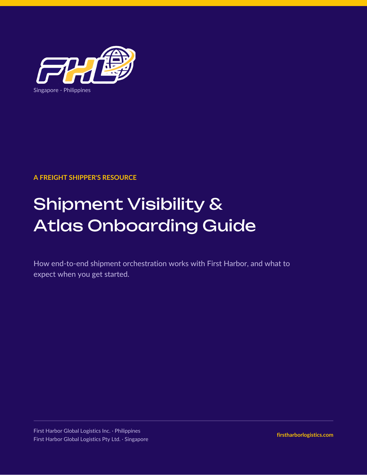 Shipment Visibility and Atlas Onboarding Guide cover