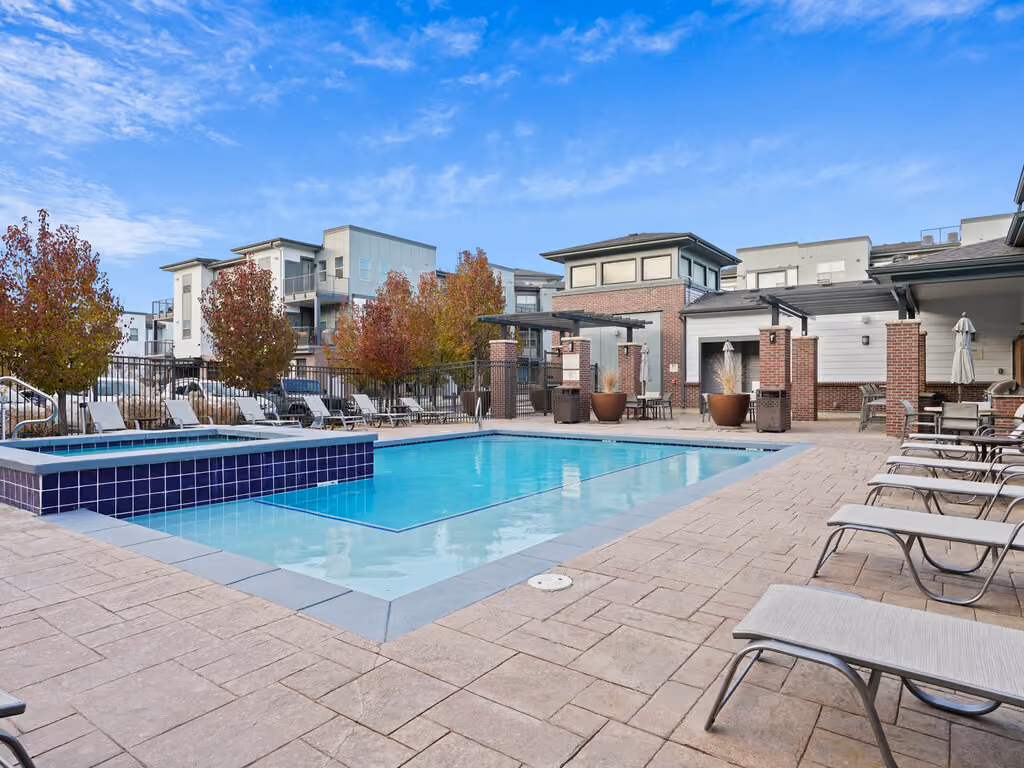 Swimming Pool with lounge chairs