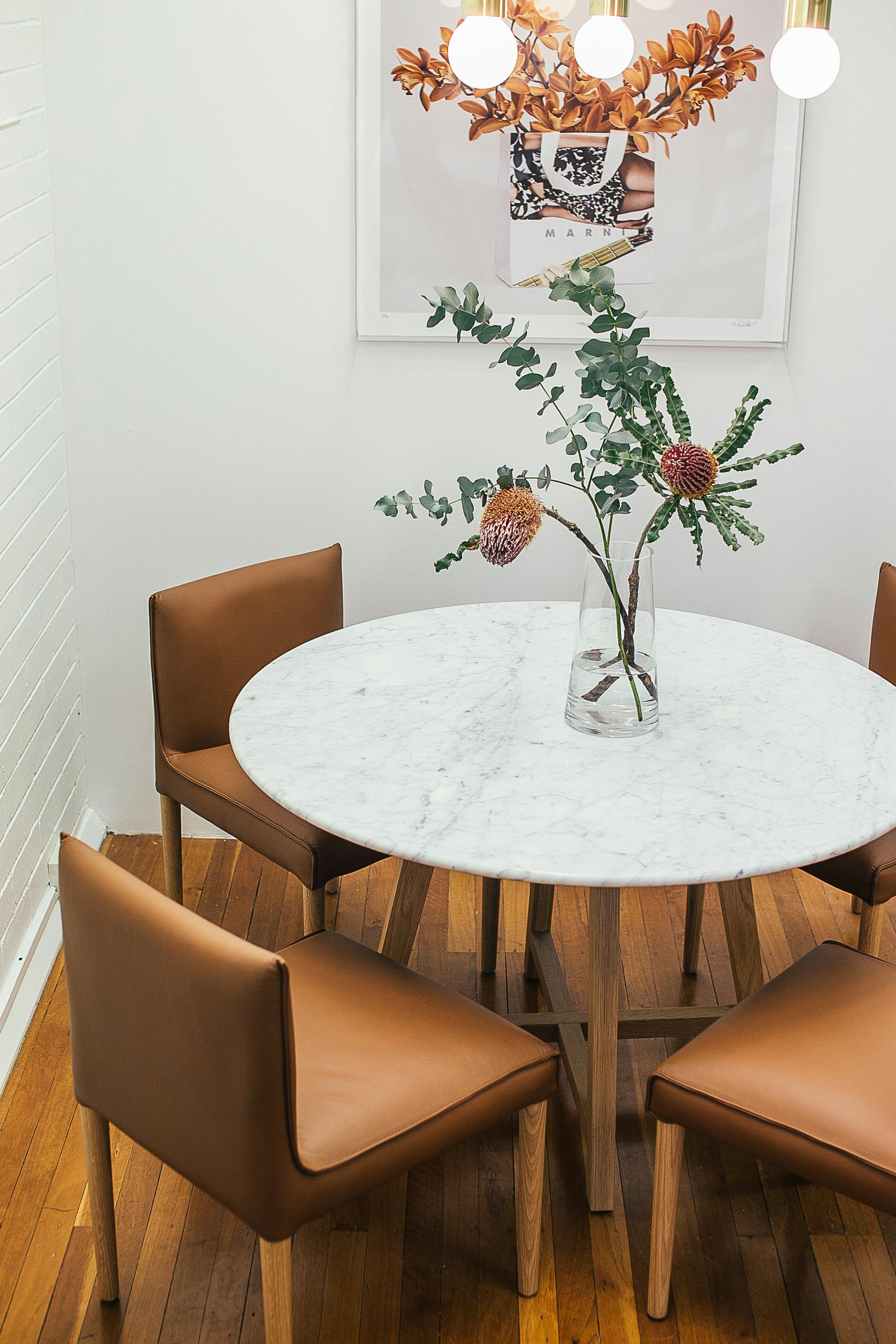 Dining table stock image