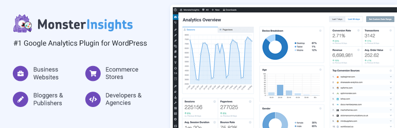 monster insights WordPress plugin