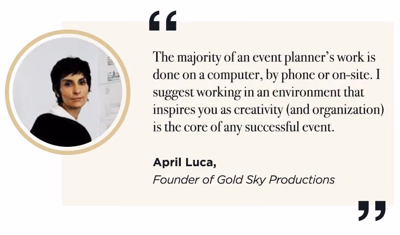 Event Manager Blog: planning from home — Gold Sky Productions
