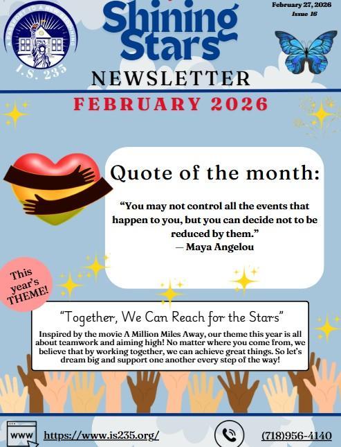 Shining Stars Newsletter February 2026 Issue 16 cover page
