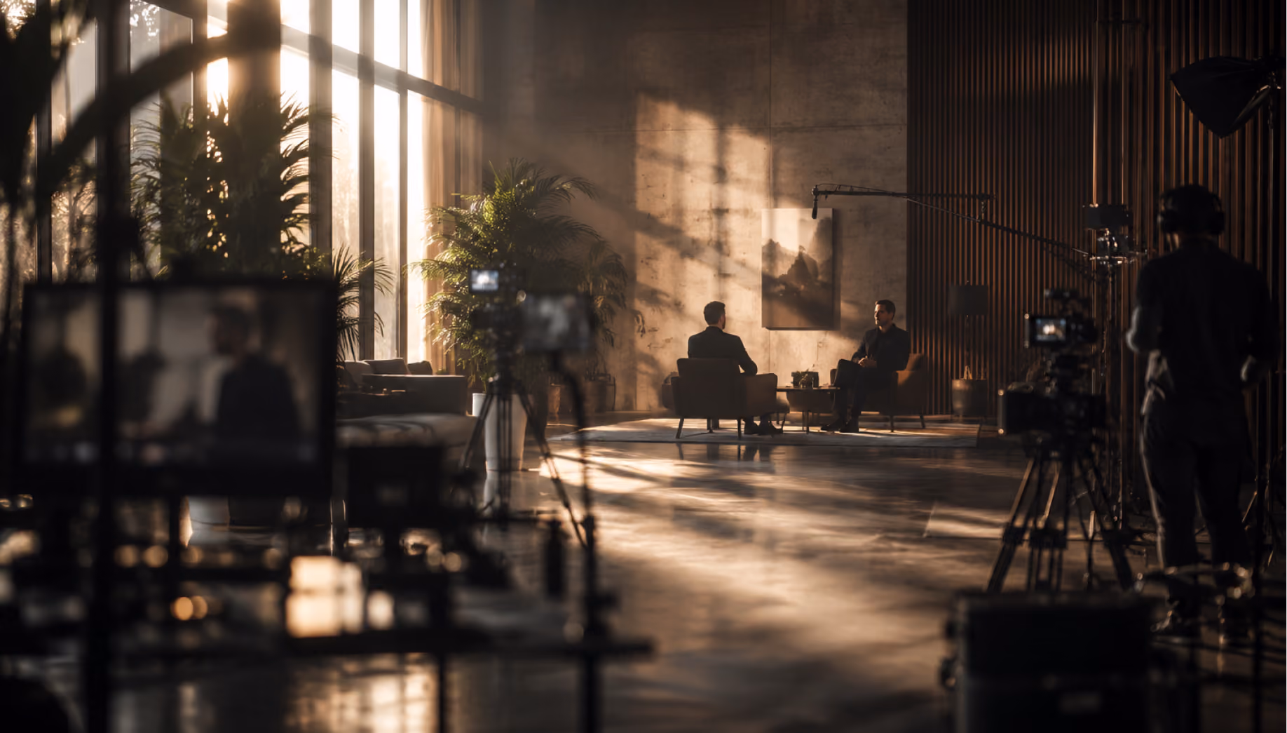 Photo d'un tournage de production audiovisuel