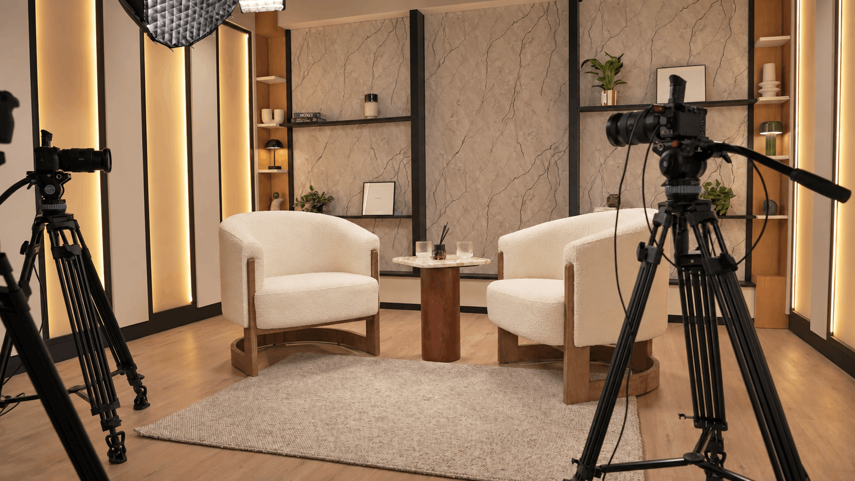 Image du studio de podcast