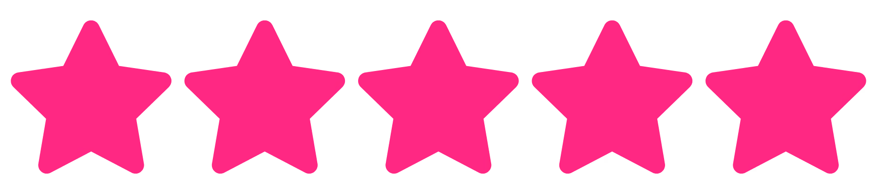 5 pink stars