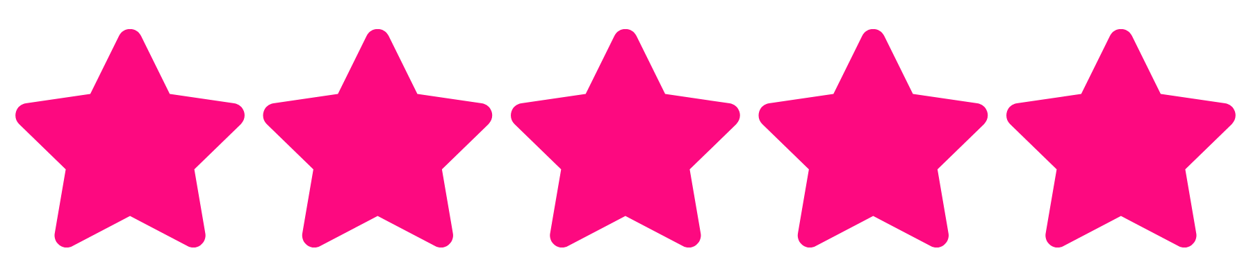 5 pink stars