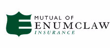 Mutual of Enumclaw Insurance logo with a green shield and stylized E.