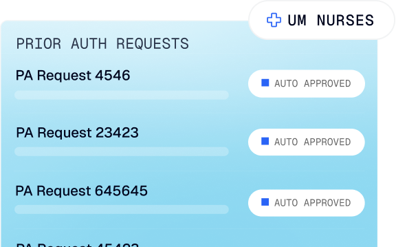 Prior auth requests