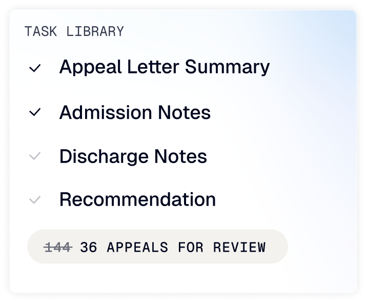 Task library checklist