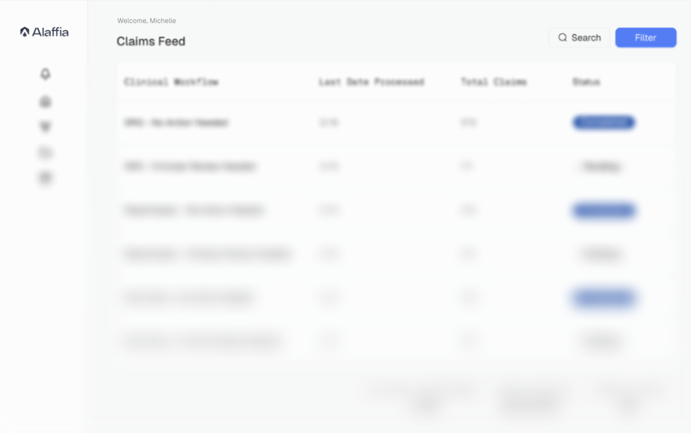 Product claims feed