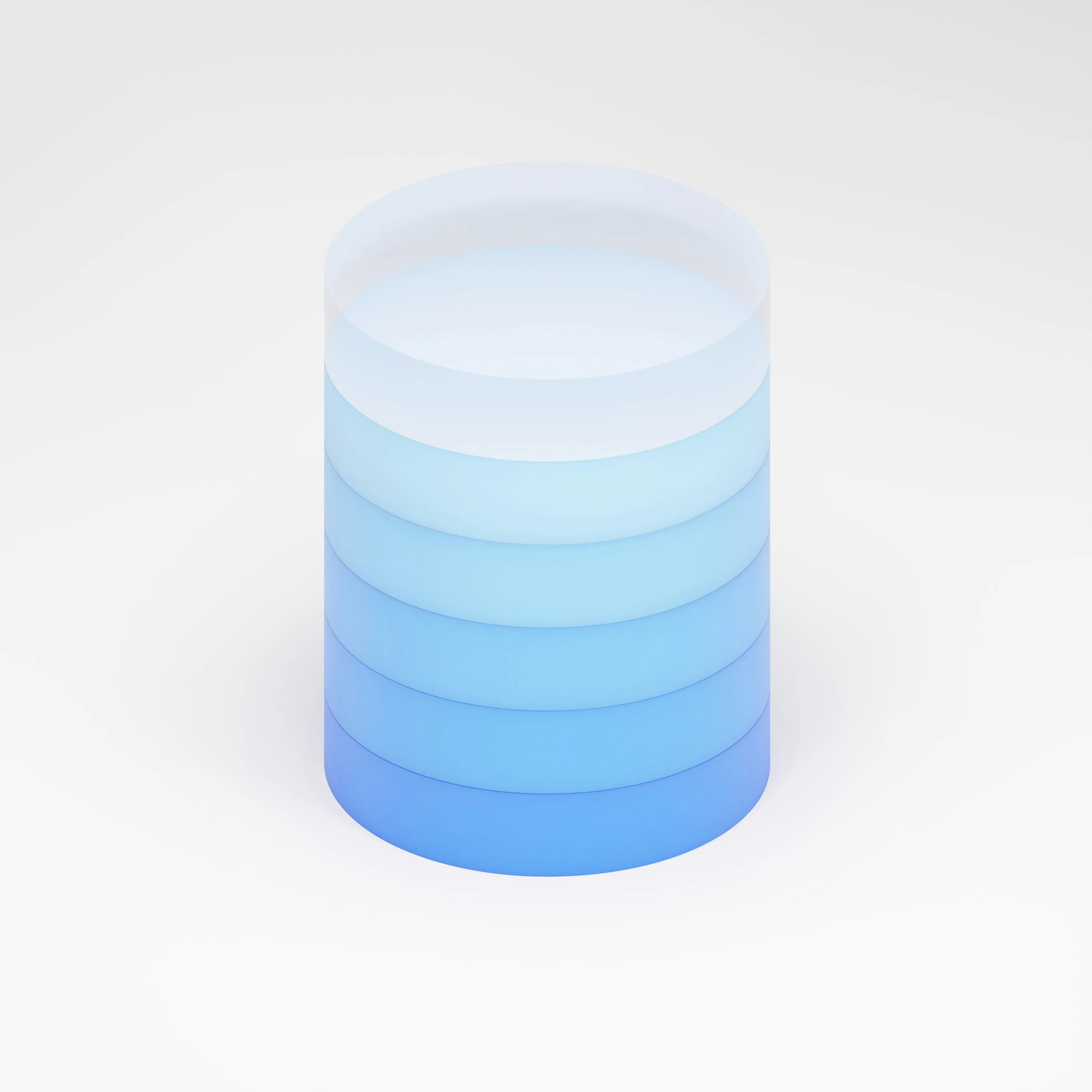 An illustration of a layered blue database cylinder