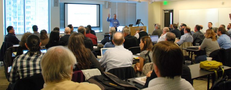 The J Street Technology team gathered for a meeting