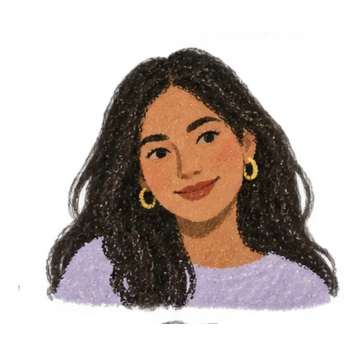 Illustrated portrait of Lily, an Outro Health patient tapering sertraline