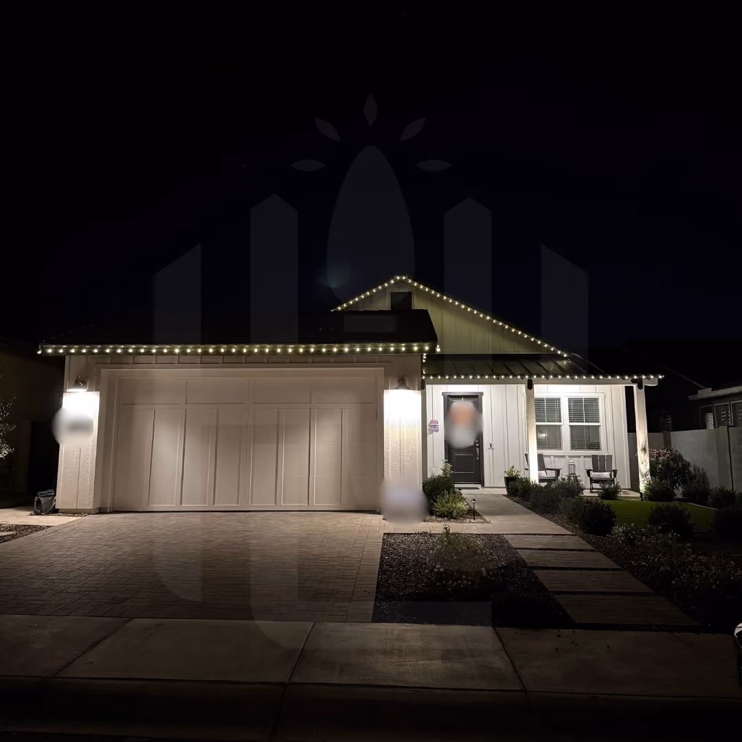 High-quality holiday light installation with professional-grade results