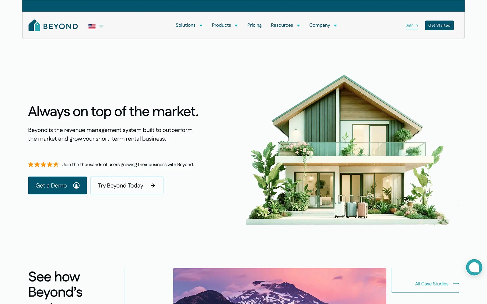 Beyond Pricing homepage designed and developed in Webflow with a focus on product marketing, technical SEO, and lead generation.
