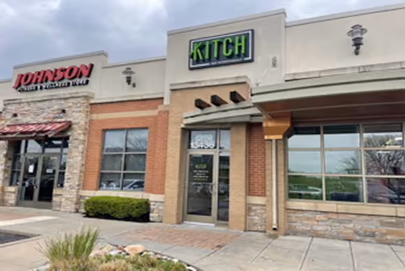 Exterior of Overland Park Kitch building