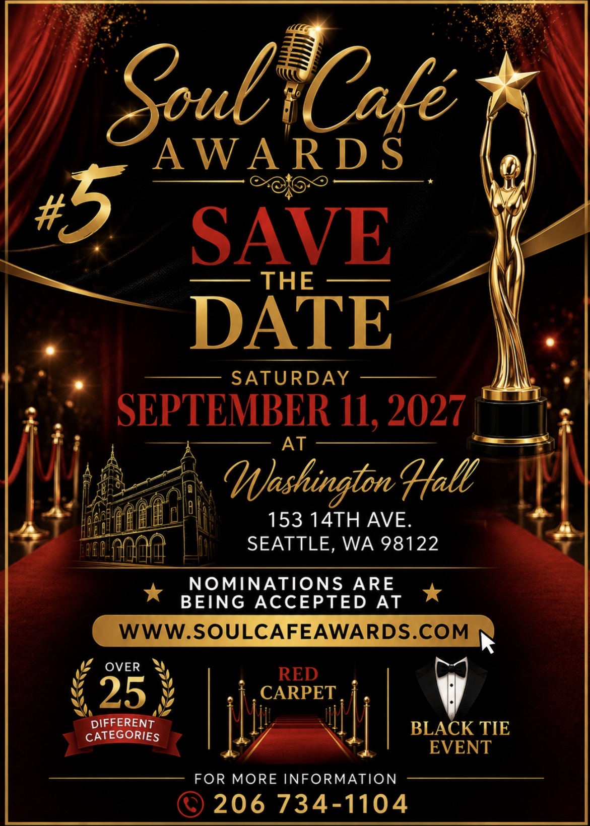 Soul Cafe Awards flyer