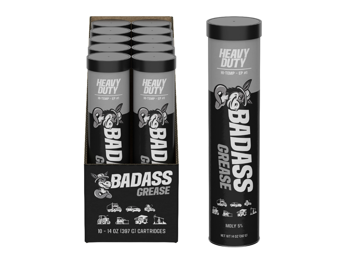 Badass 5% Moly Hi-Temp #EP1 Grease tube