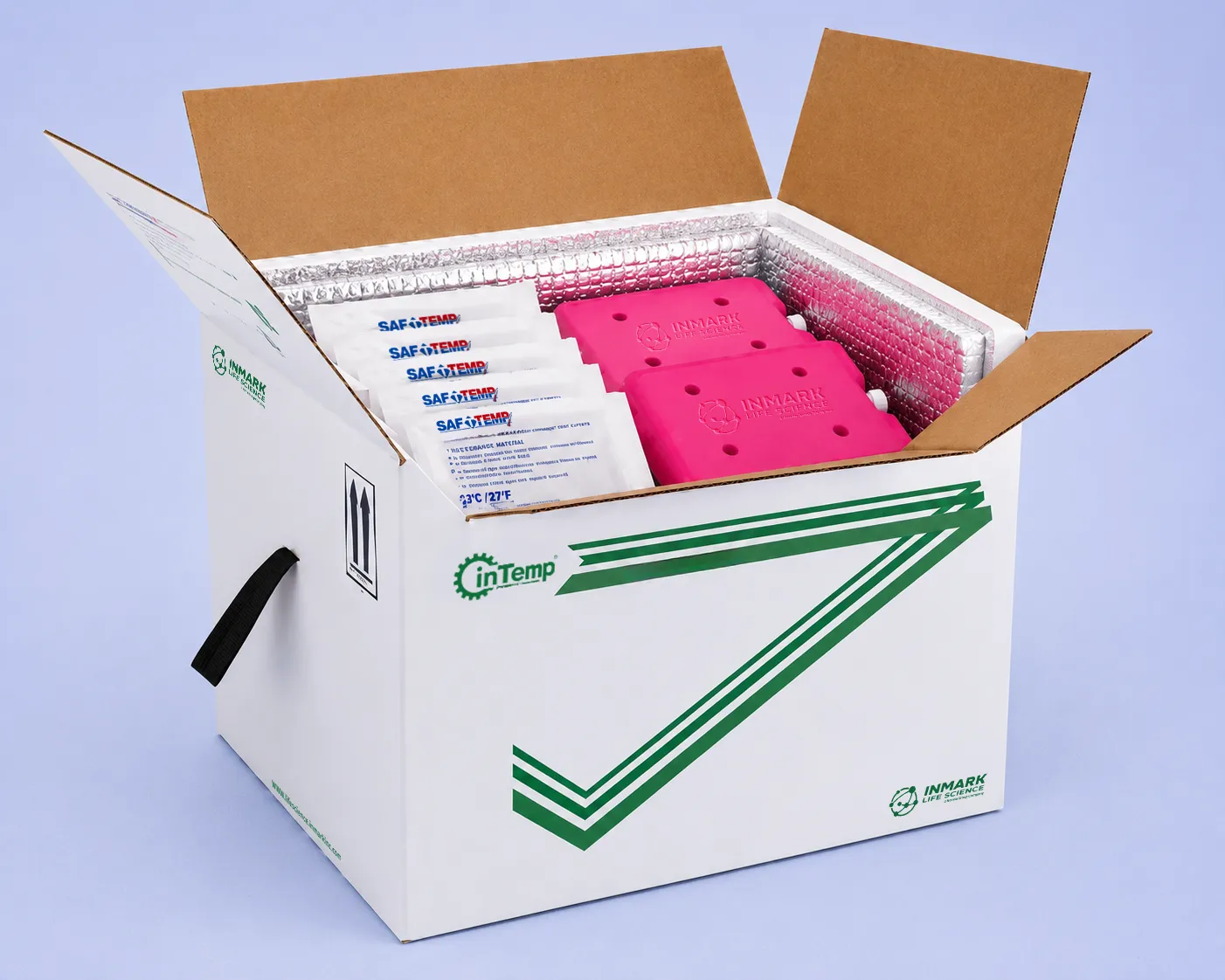 Parcel shipper with insulated packout