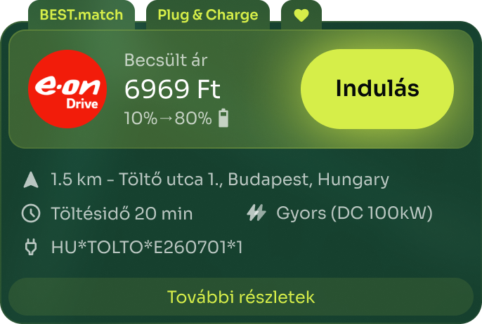 Charging proposal card