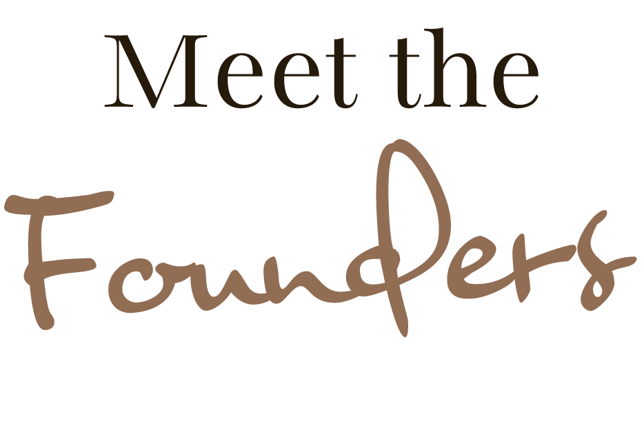 A picture saying meet the founders