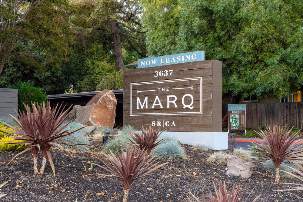 Exterior entrance sign