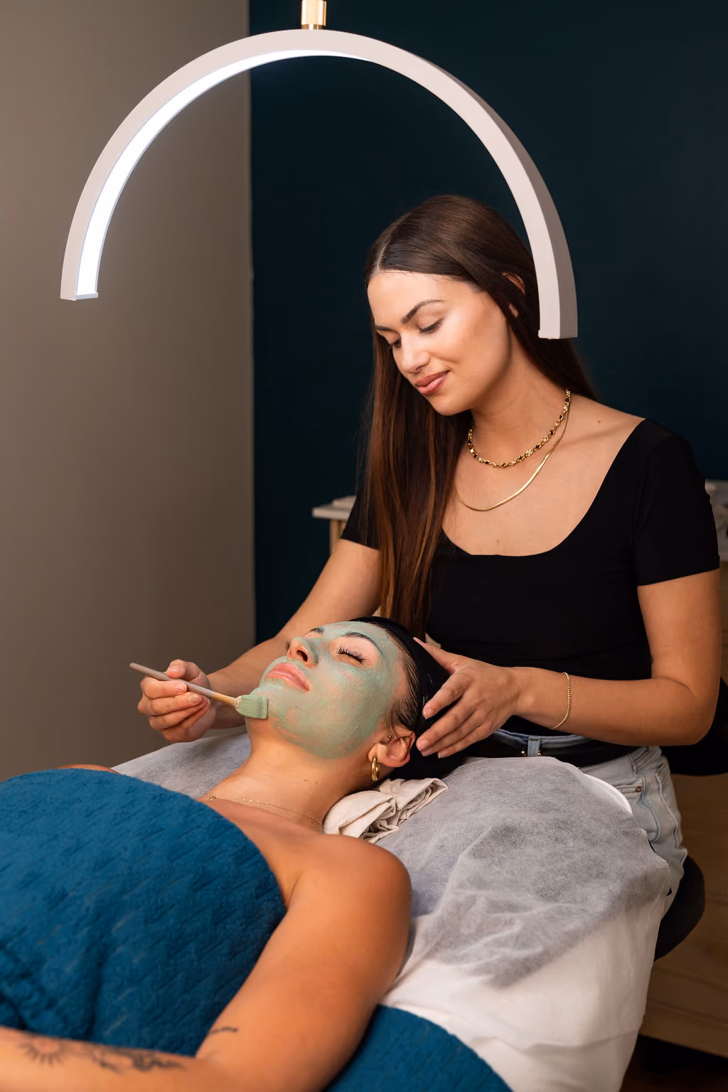 Client glowing after a Mod Facials treatment
