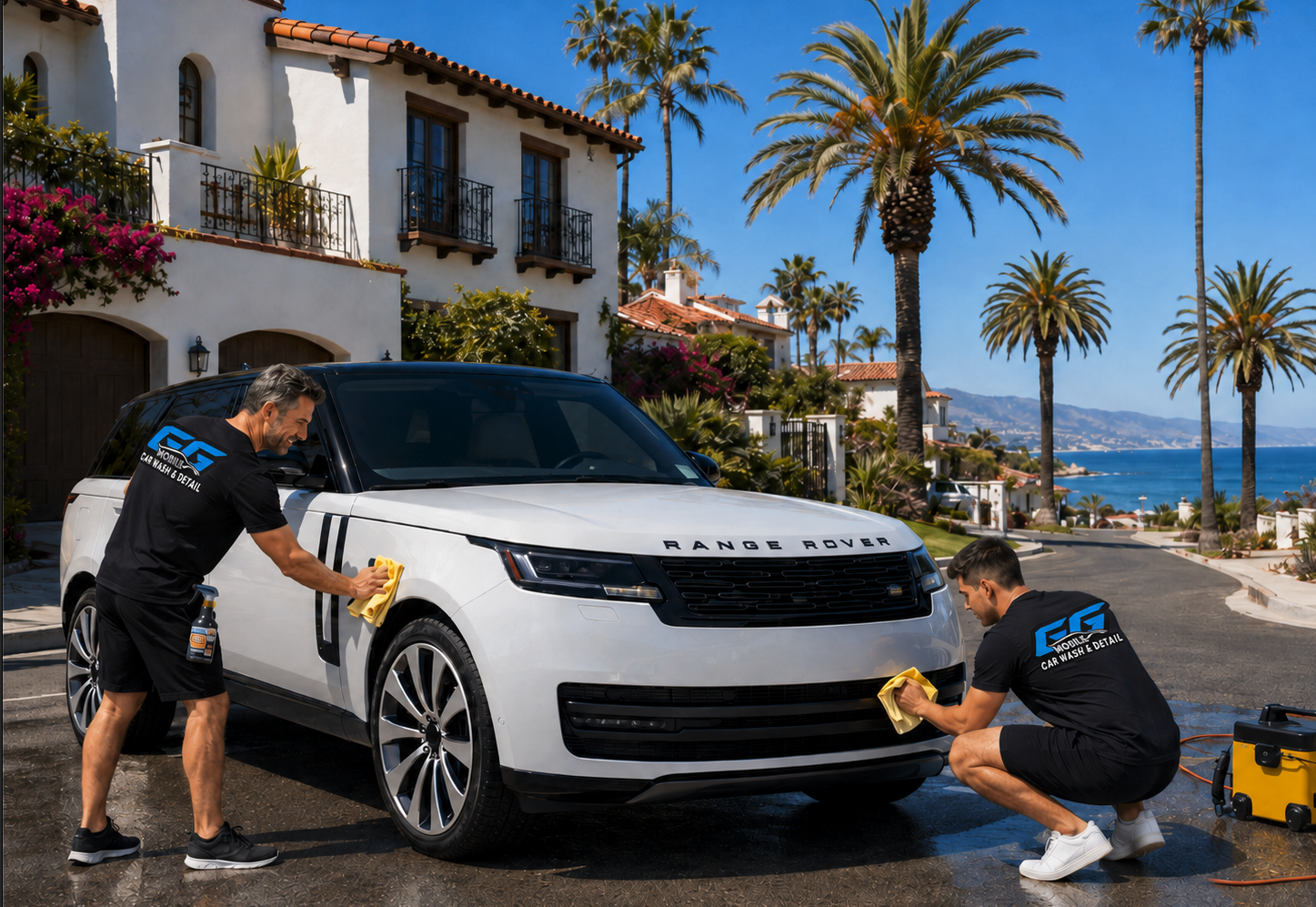 Father and son mobile detailing team.