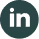 LinkedIn logo with white letters on a teal circular background.