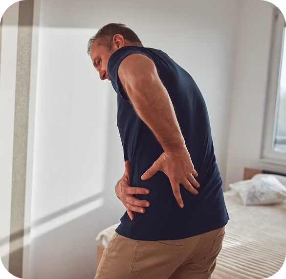 man with sciatica