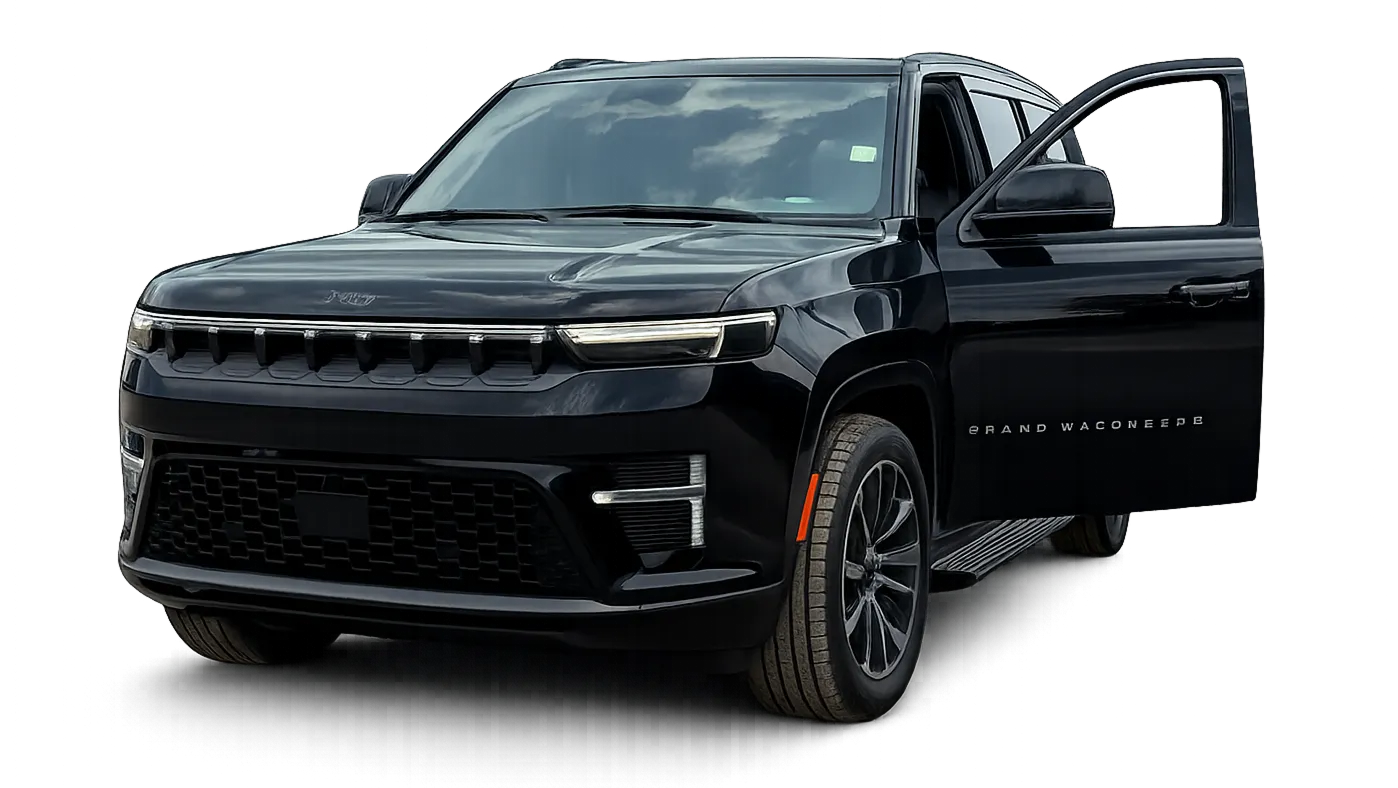 A transparent background image of the RM Executive Jeep Grand Wagoneer