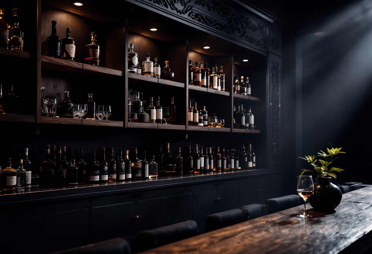 luxury bar setup