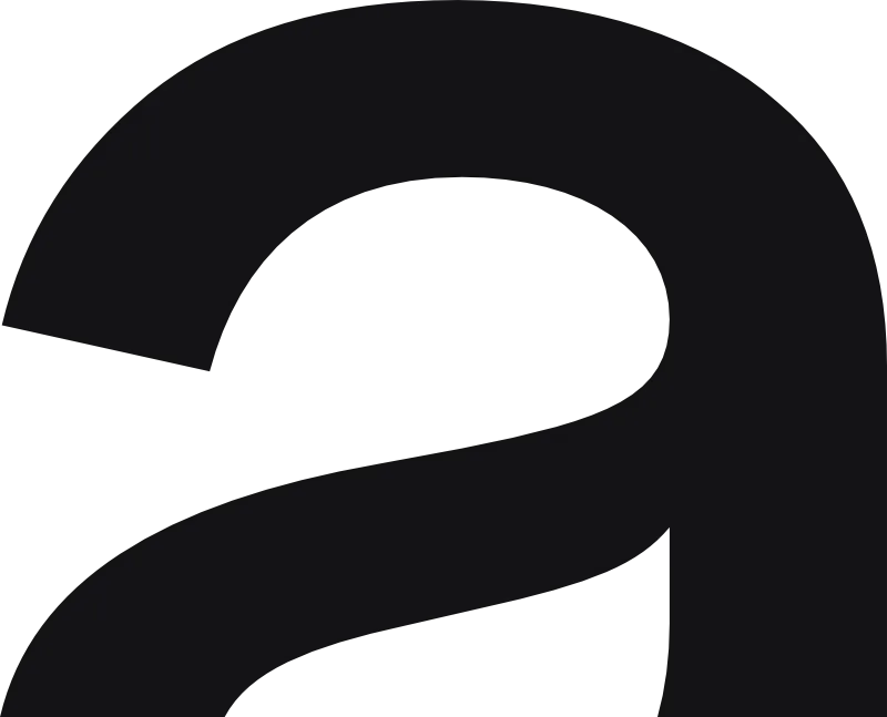 Anoir stylized text logo with a modern font and a curved line forming part of the letter A.