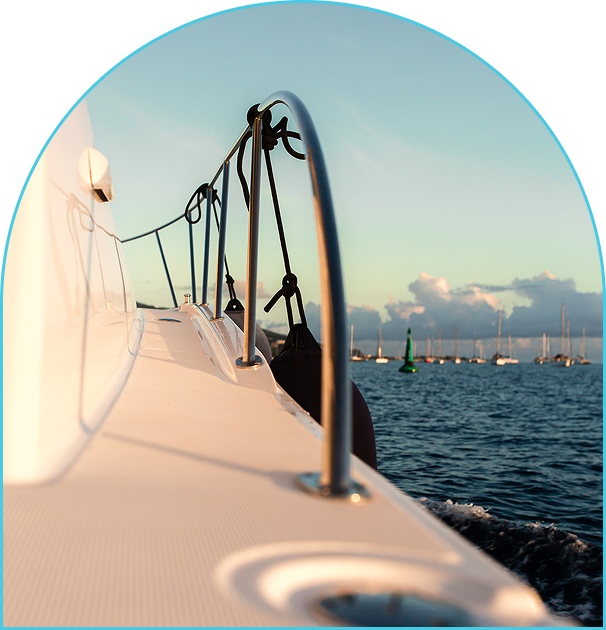 Yacht Side Deck View
