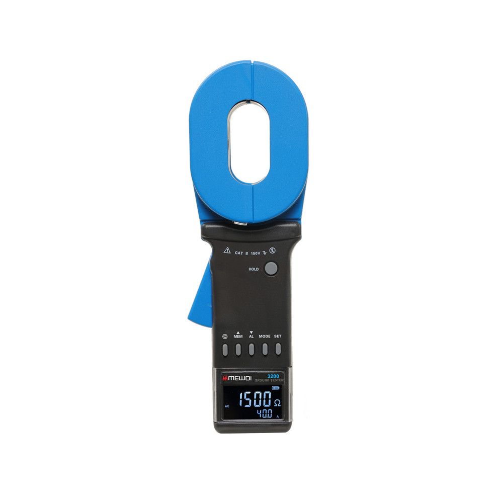 MEWOI3200 clamp-on earth resistance tester