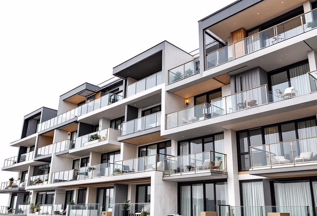 image of completed building project (for a construction company)