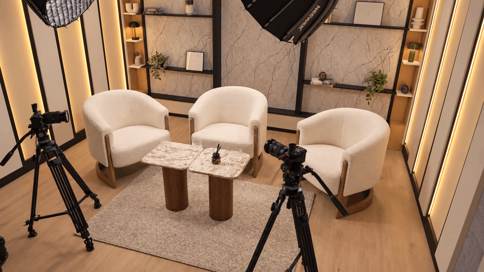 Photo du studio podcast