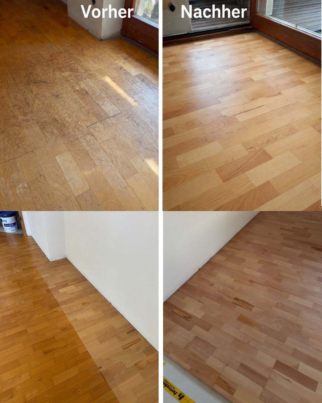 Neu verlegter Parkettboden Bodenleger Parkettleger Hamburg