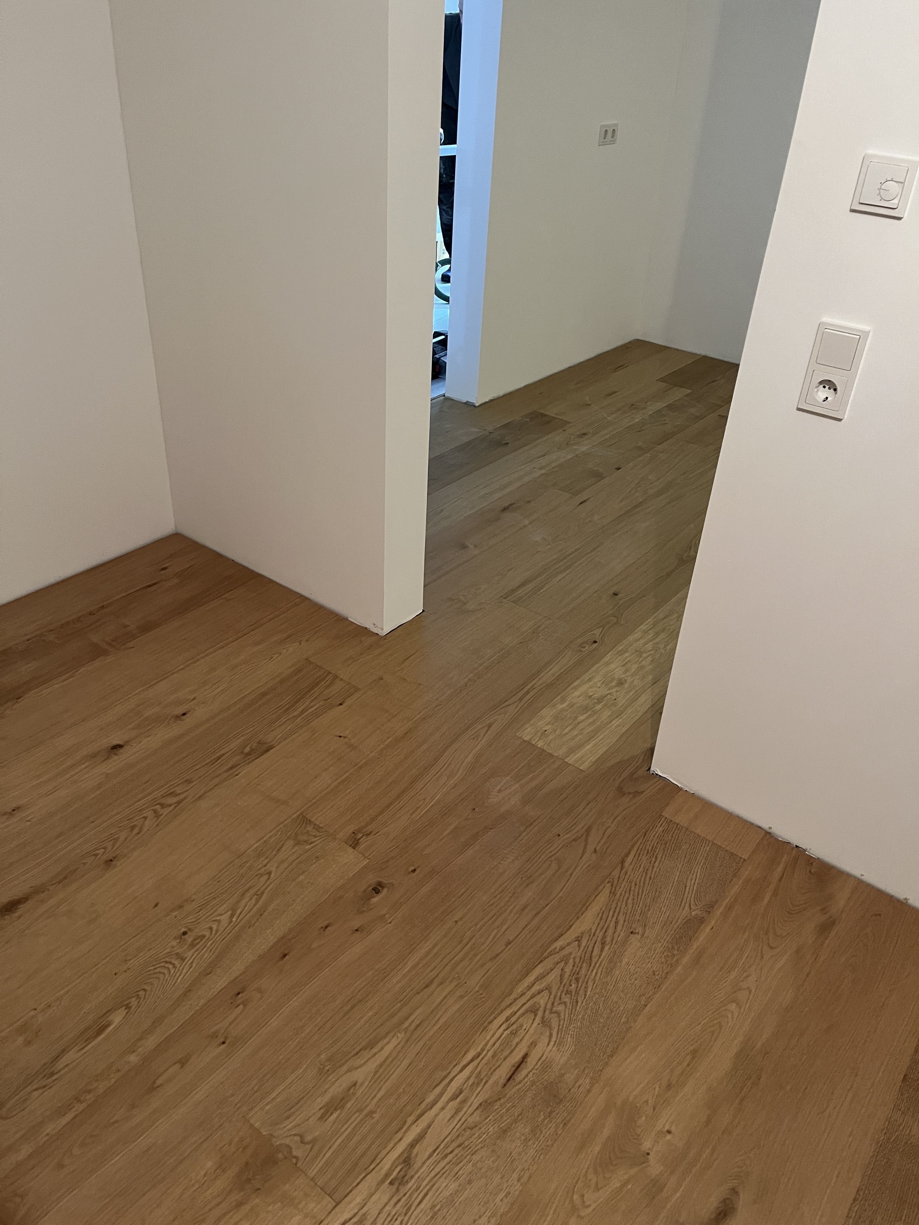 Neu verlegter Parkettboden Bodenleger Parkettleger Hamburg