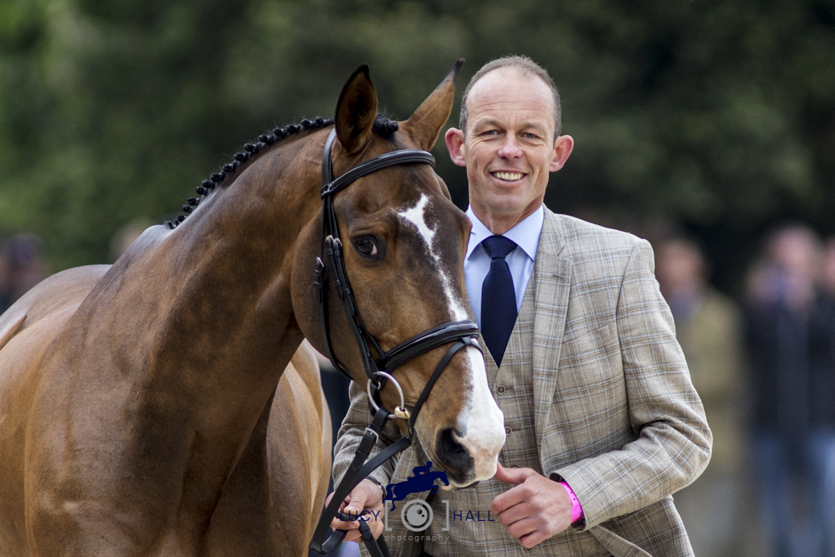 Jonty Evans at Badminton run up with Art