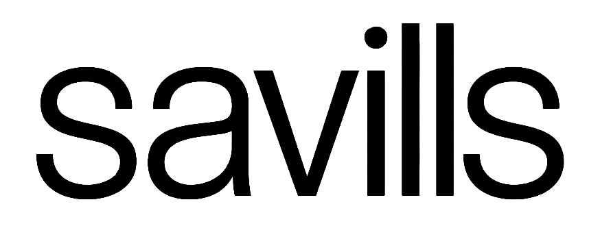 Savills brand name in simple black lowercase text.