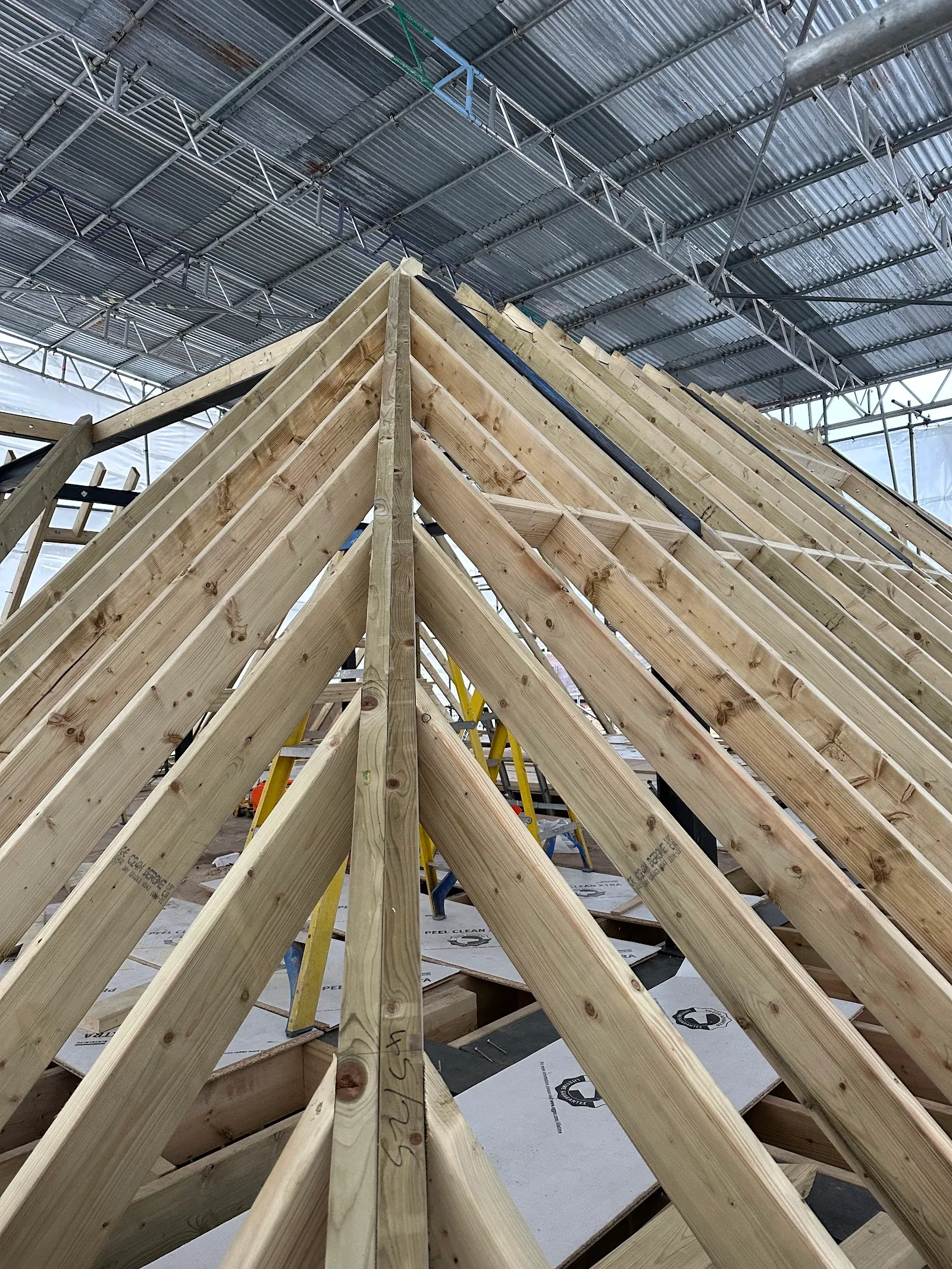 New roof apex structure under construction on a Southgate N14 loft conversion
