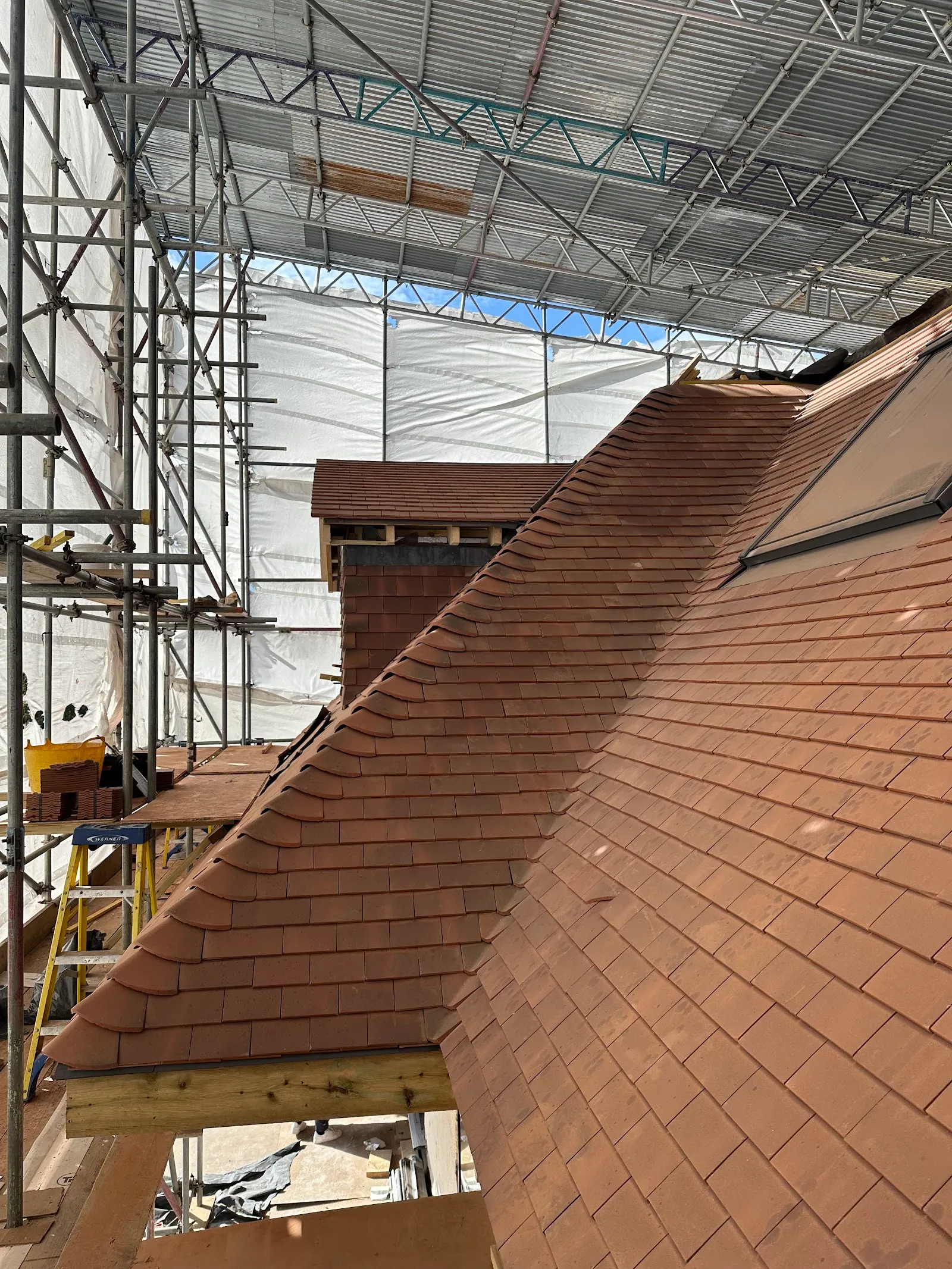 Tile-hung dormer cheek on a Southgate N14 loft conversion