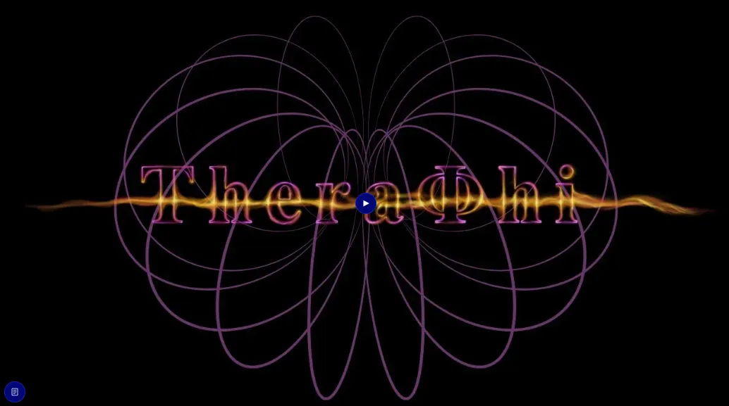 Video thumbnail showing the TheraPhi logo over looping purple scalar field line graphics