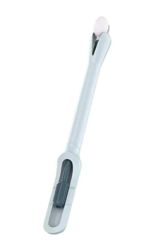 The mint-green Teal Wand self-collection device shown alone on a white background, with white swab tip and base grip.