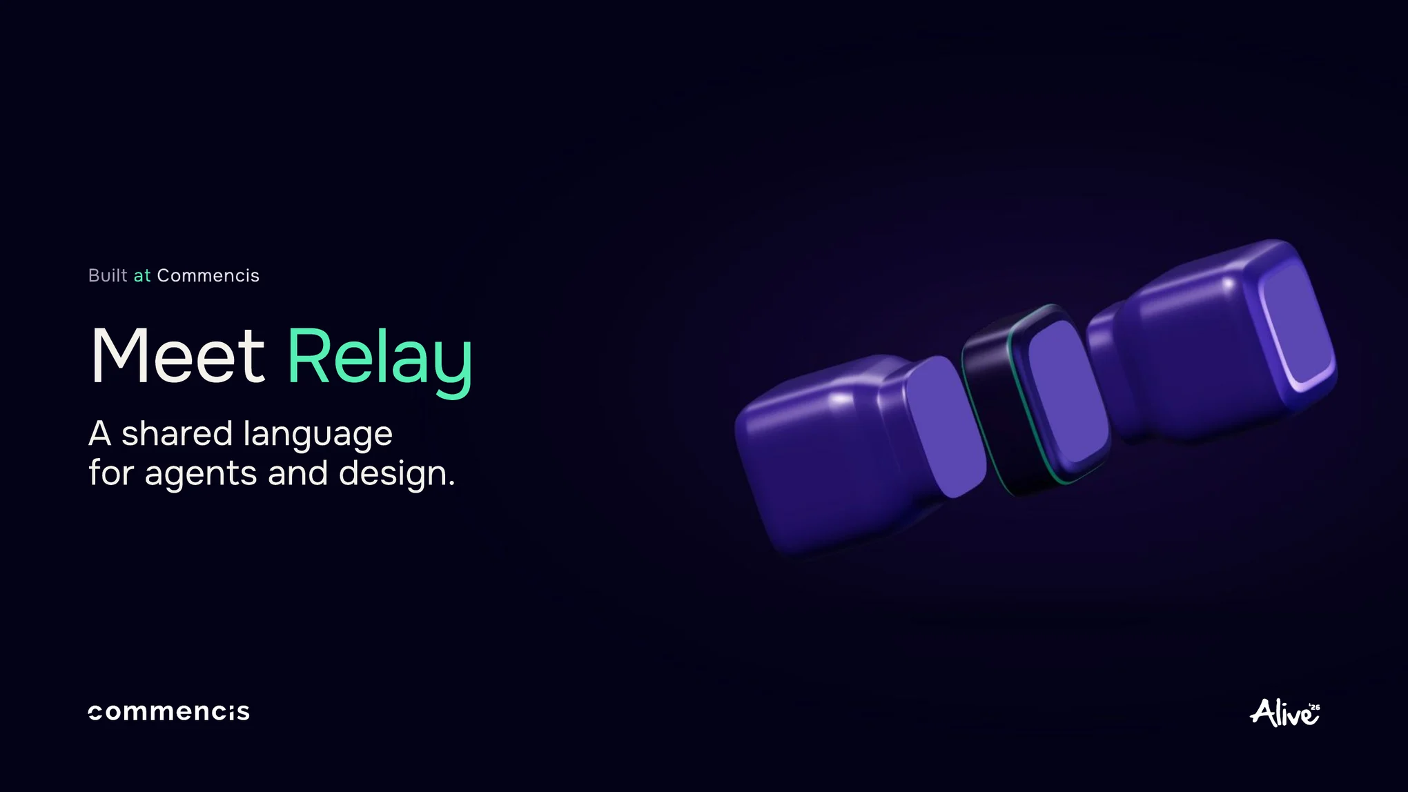 Meet Relay başlıklı slayt; altında ajanlar ve tasarım için ortak bir dil yazıyor