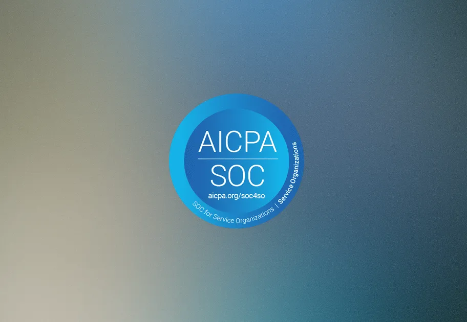 AICPA SOC for Service Organizations certification badge.