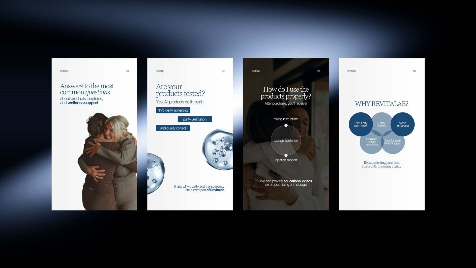 Hands holding a laptop showing marketing text and buttons for audit and case studies.