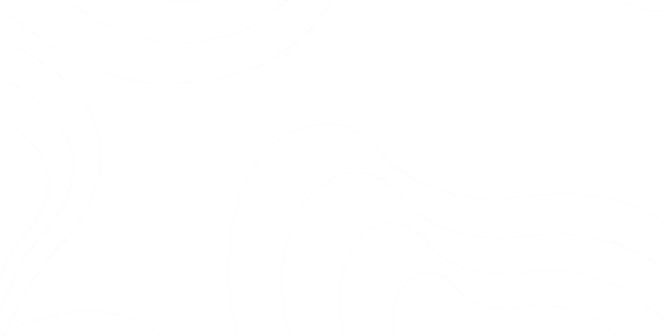 Black background with smooth white topographic contour lines curving across the image.